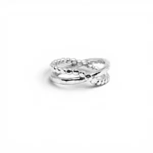 kryssring i silver