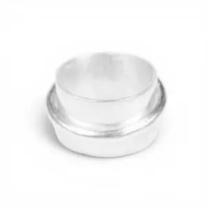 bred silverring med lös smal ring-stressring