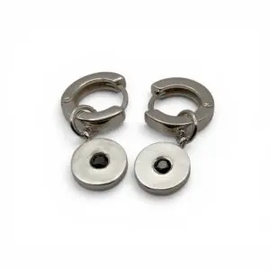 Lazy-earrings Disk svart-berlock