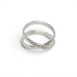 kryssring i silver