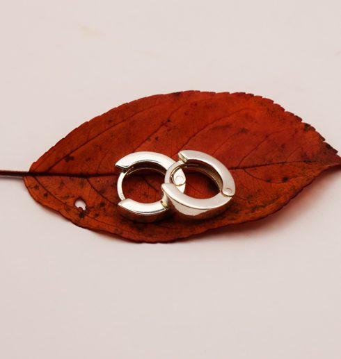 Lazy-earrings - lazybas4 Silverörhängen på orange löv
